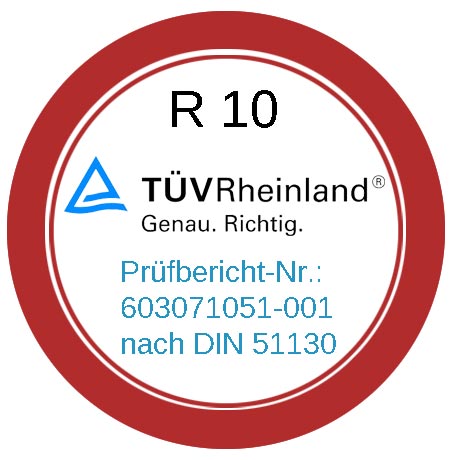 Zertifikat des TÜV Rheinland